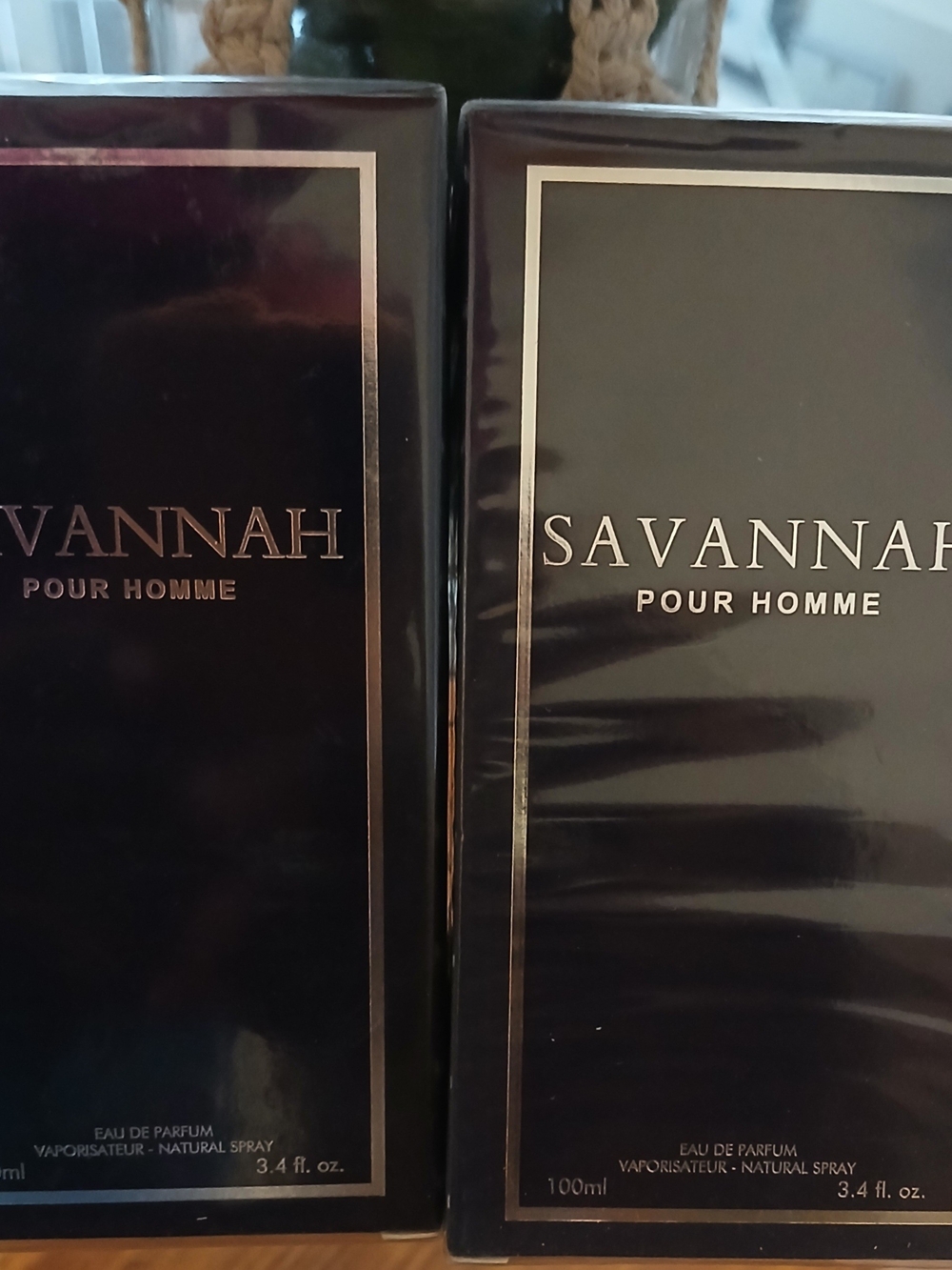 Savannah Pour Homme - Black and Gold Framed Box